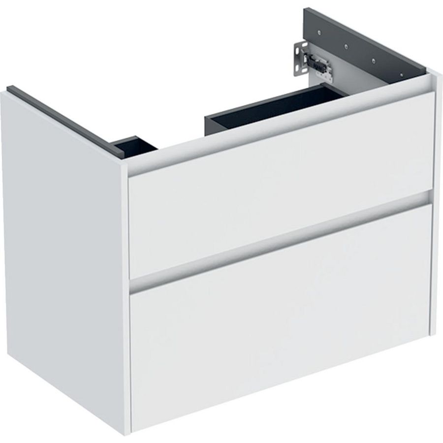 onderkast voor wastafel 2x la 79.4x60.6x44.6cm Breedte wastafel=85cm wit / gelakt zijdemat