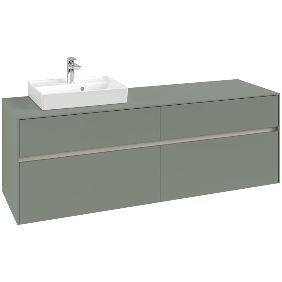 Wastafelonderkast Collaro 1600x548x500mm Soft Green C07800AF