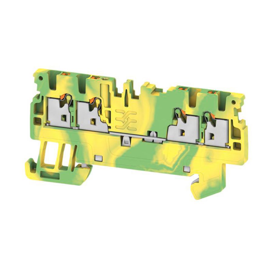 Aardklem PE PUSH IN wit 1.5mm² 500V connections: 4, VVE=50