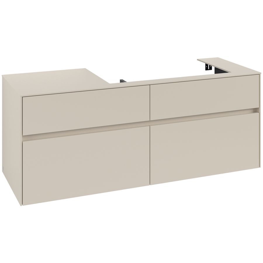 Wastafelonderkast Collaro 1400x548x500mm Cashmere Grey C09000VN