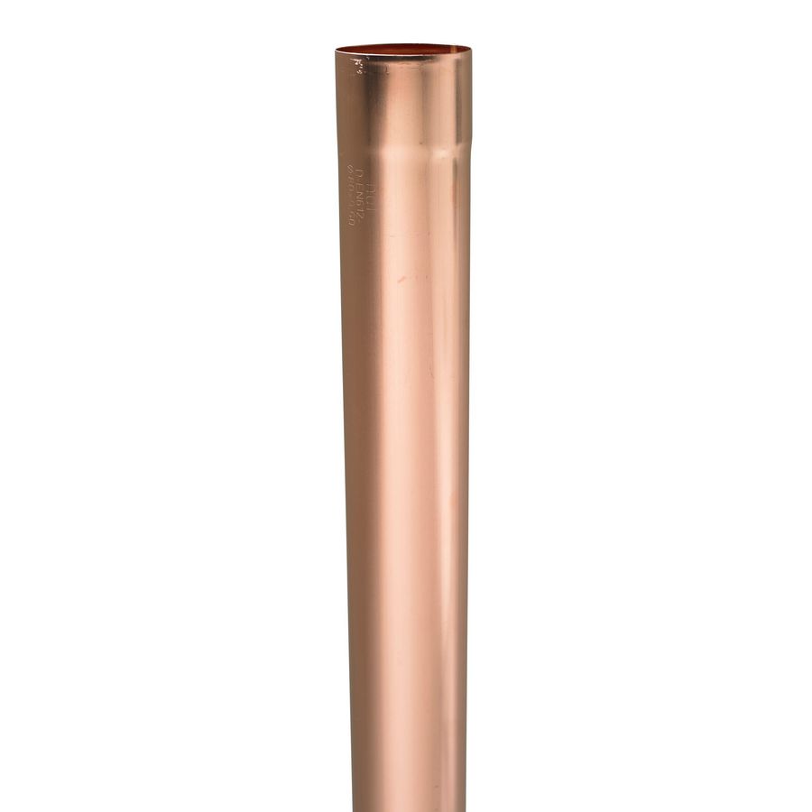 Lengte a 2mtr. koperen HWA buis 100x0,6mm gelast