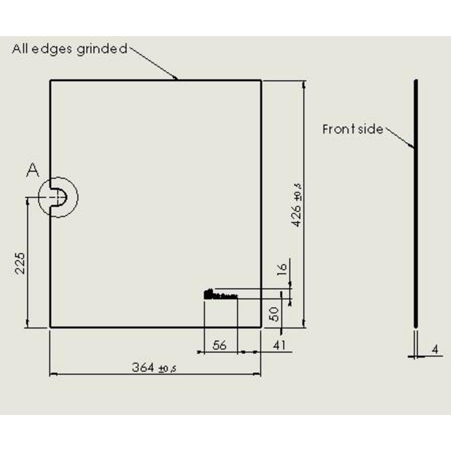 Glasruit Lars 1000 BxH=364x426