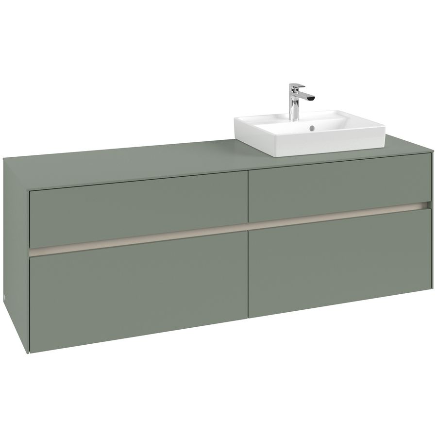 Wastafelonderkast Collaro 1600x548x500mm Soft Green C079B0AF