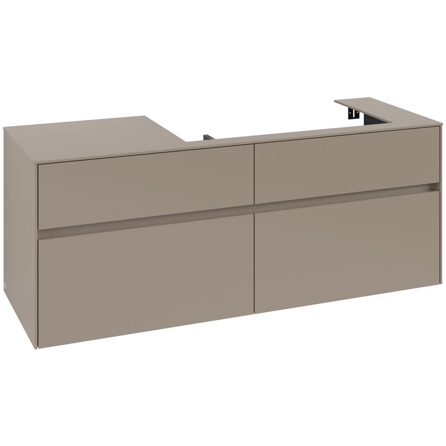 Wastafelonderkast Collaro 1400x548x500mm Taupe C09000VM
