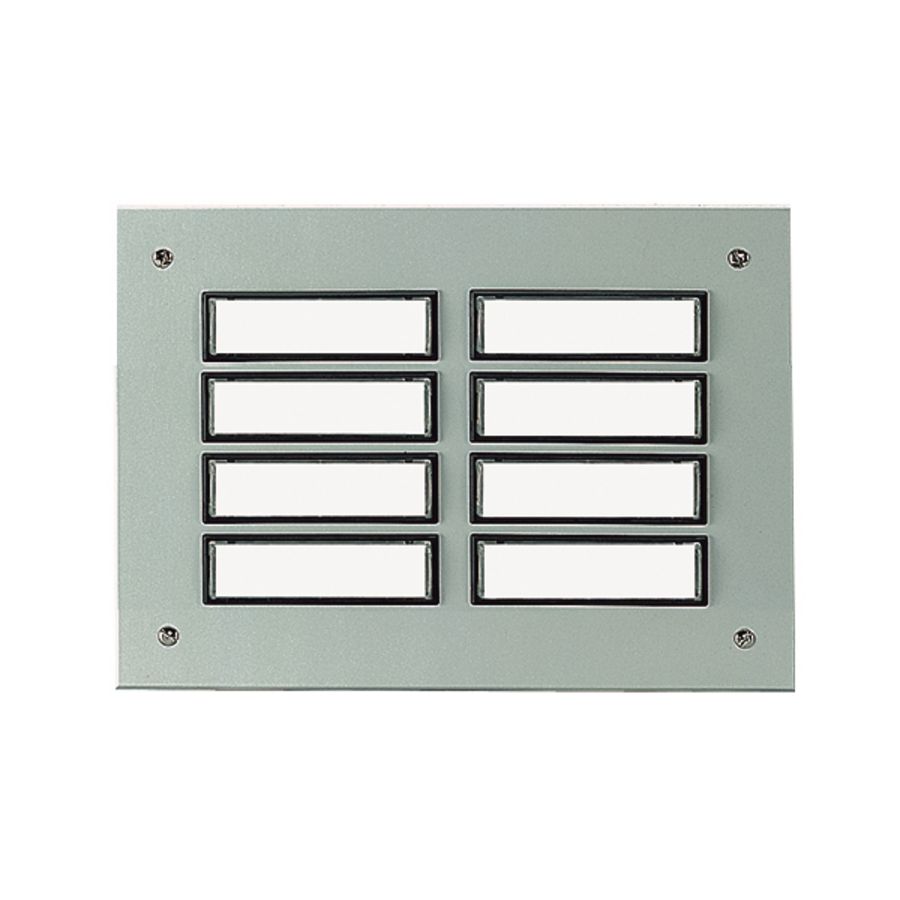 Etageplaat Aluminium inbouw 8-voudig weersbestendig 55828
