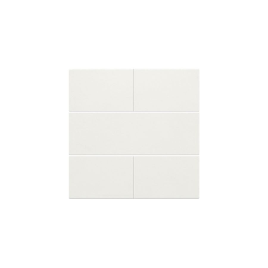 Afwerkingsset 4-voudige pot.vrij knop 24V white coat