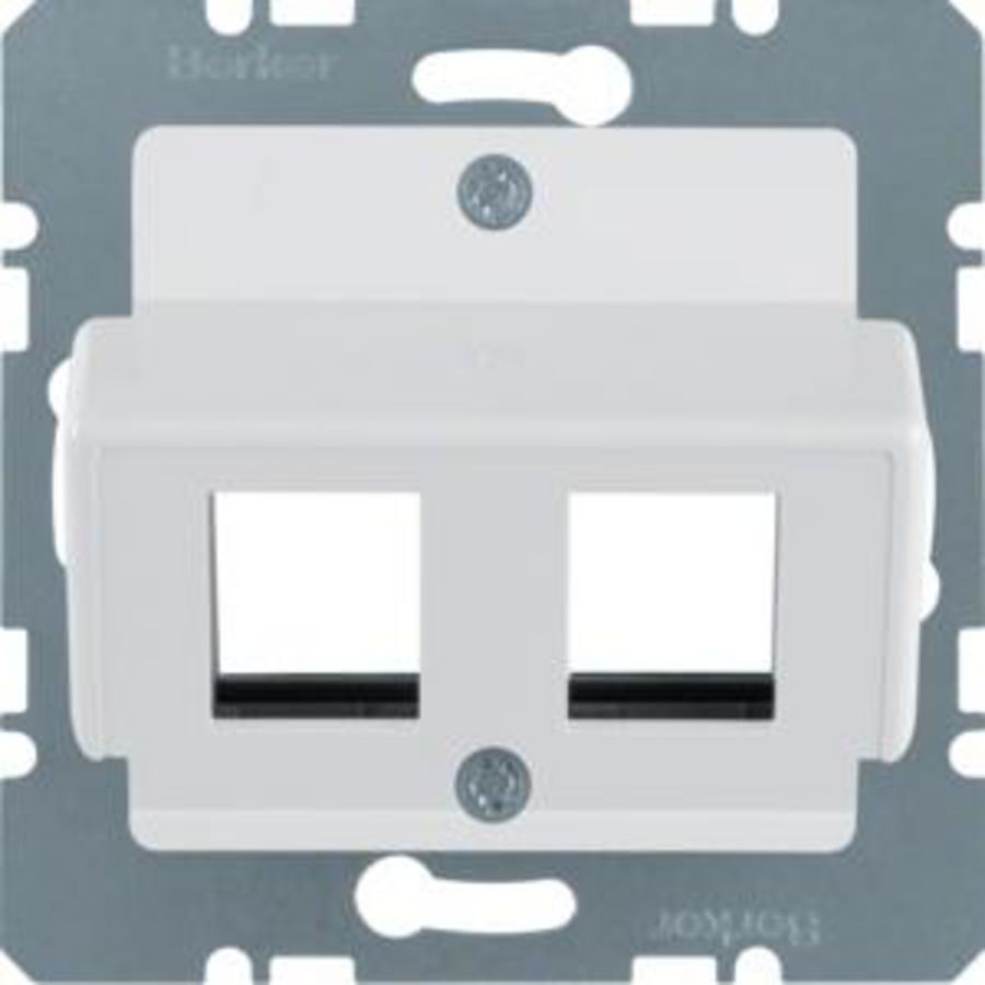 Centraalplaat v 2 Krone-jacks polarwit mat