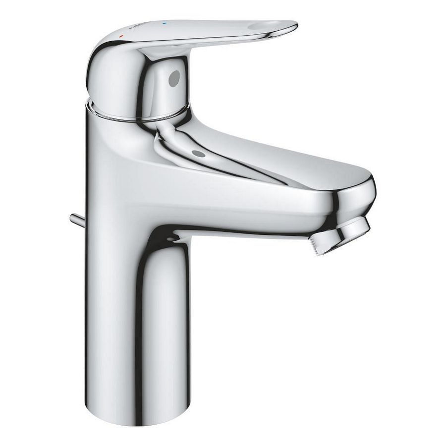 Euroeco M-Size wastafelmengkraan Energy Saving chroom sprong 116mm incl. waste-inrichting (prof)