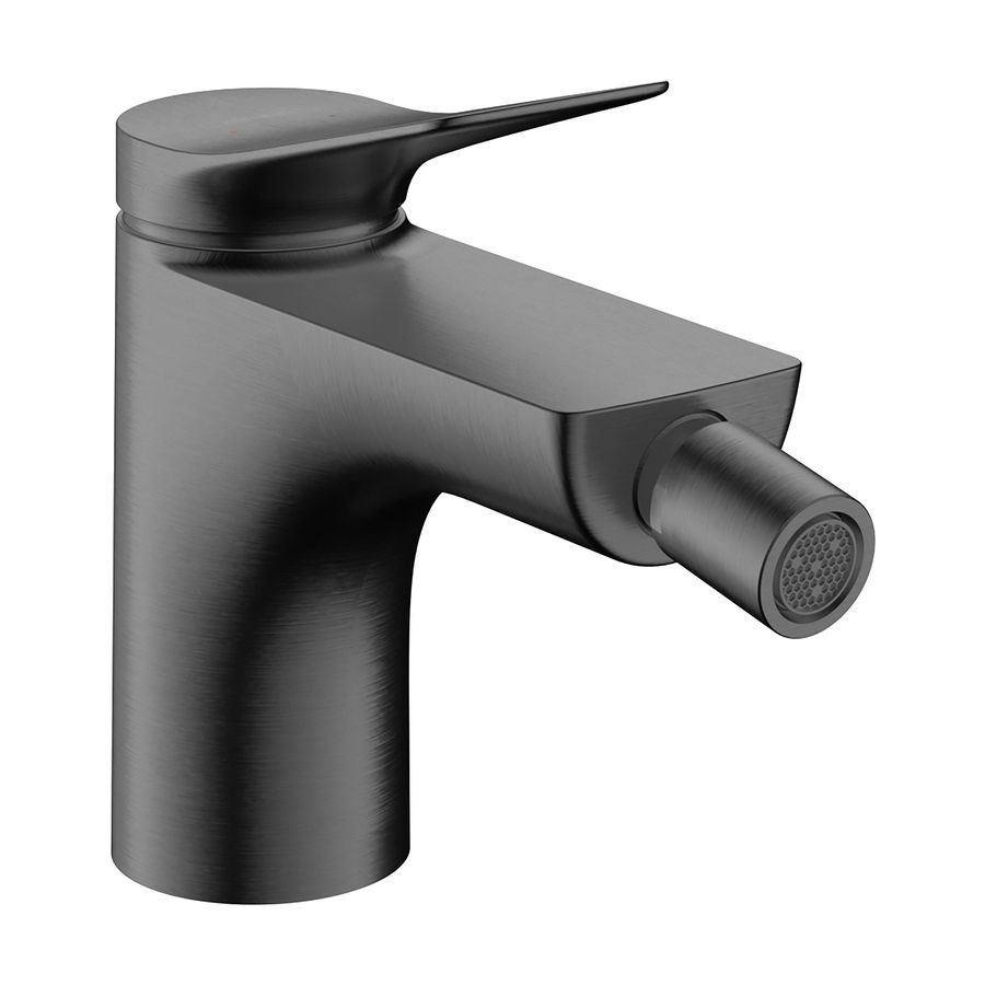 Bidetmengkraan Vivenis eengreeps PopUp trekwaste Brushed Black Chrome