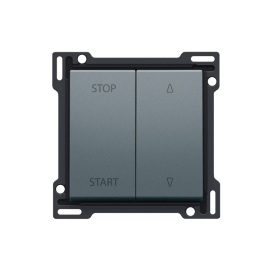 Afwerkingsset elek. gescheiden rolluikschakelaar blue grey