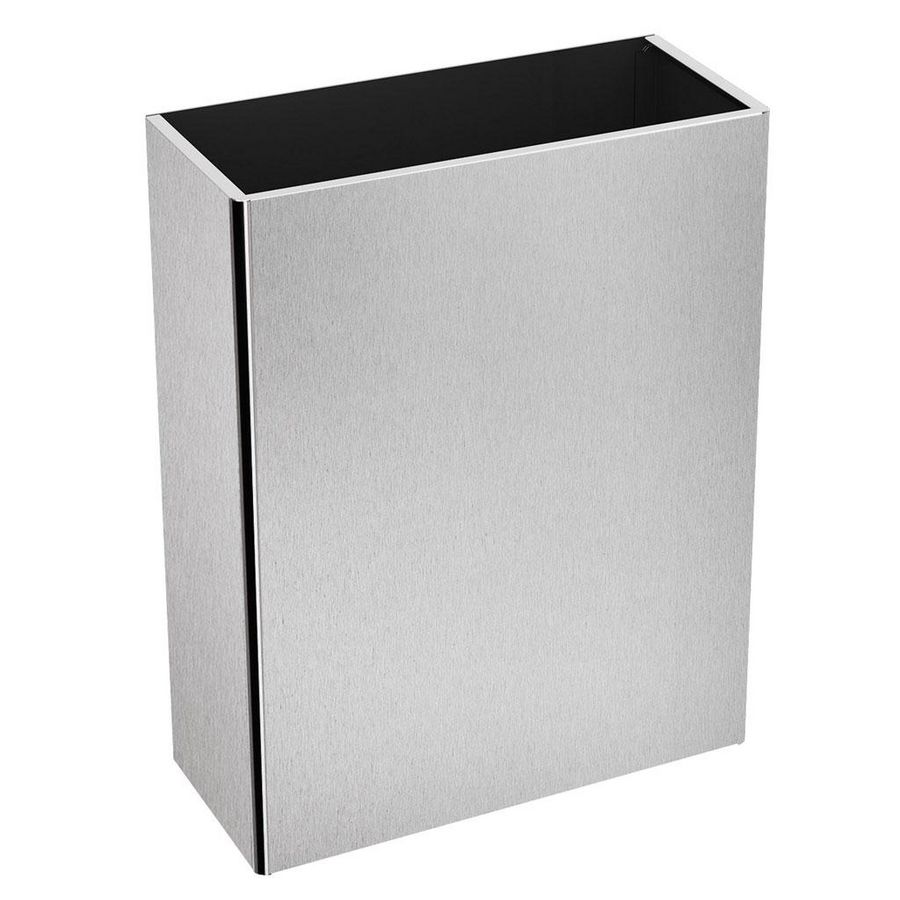 Muurvuilbakje rechthoekig 38L RVS 304 mat (ex 0010890000)