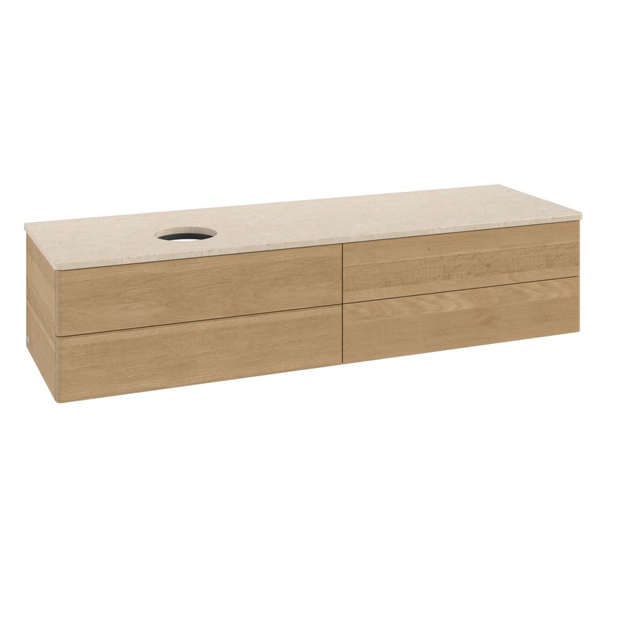 Wastafelonderkast Antao 1600x360x500mm Honey Oak K26013HN