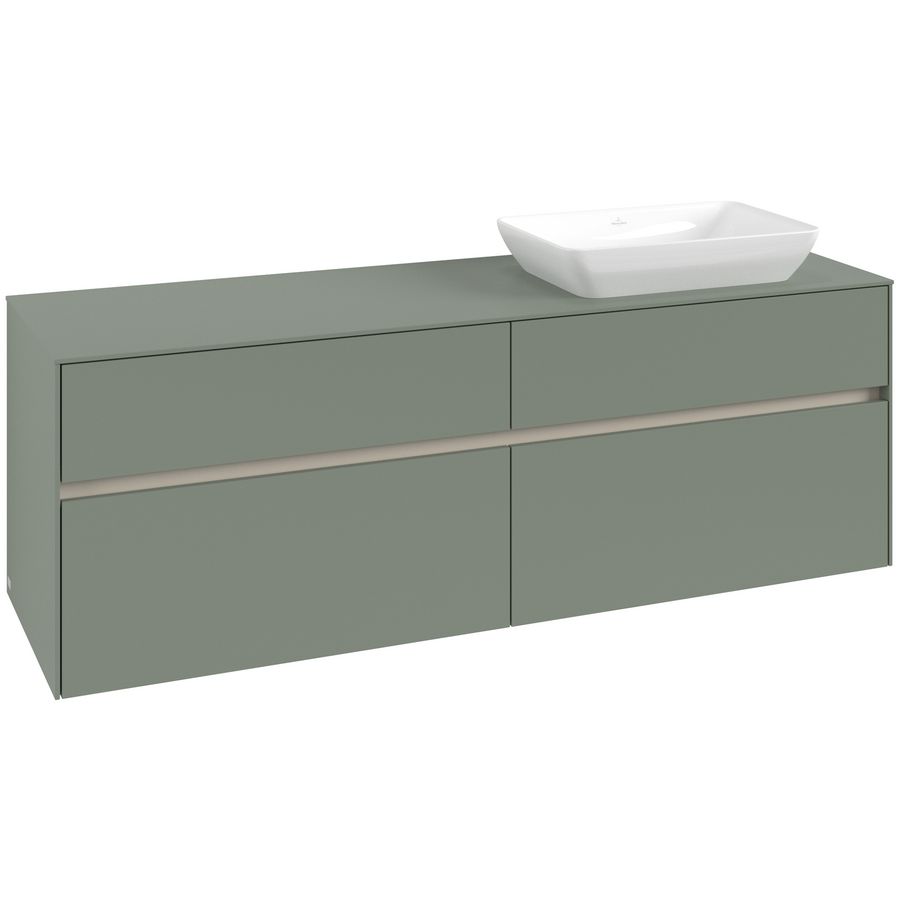 Wastafelonderkast Collaro 1600x548x500mm Soft Green C122B0AF