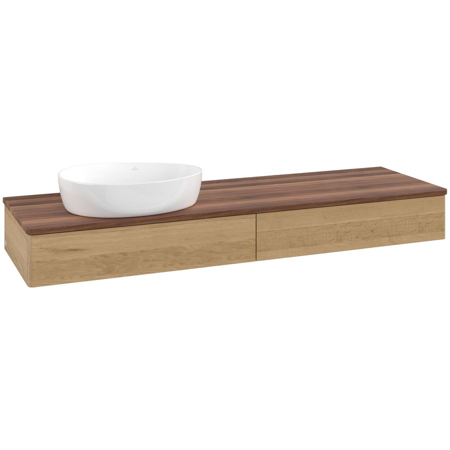 Wastafelonderkast Antao 1600x190x500mm Honey Oak K15012HN