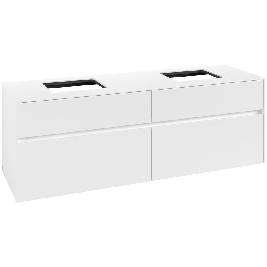 Wastafelonderkast Collaro 1600x548x500mm Wh.Matt C137B0MS