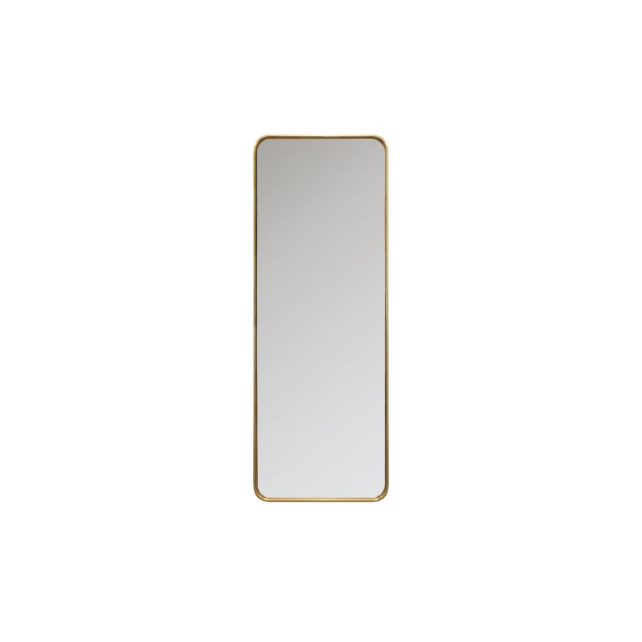 Design spiegel RIO met dikke rand, goud 50x80cm met verlichting