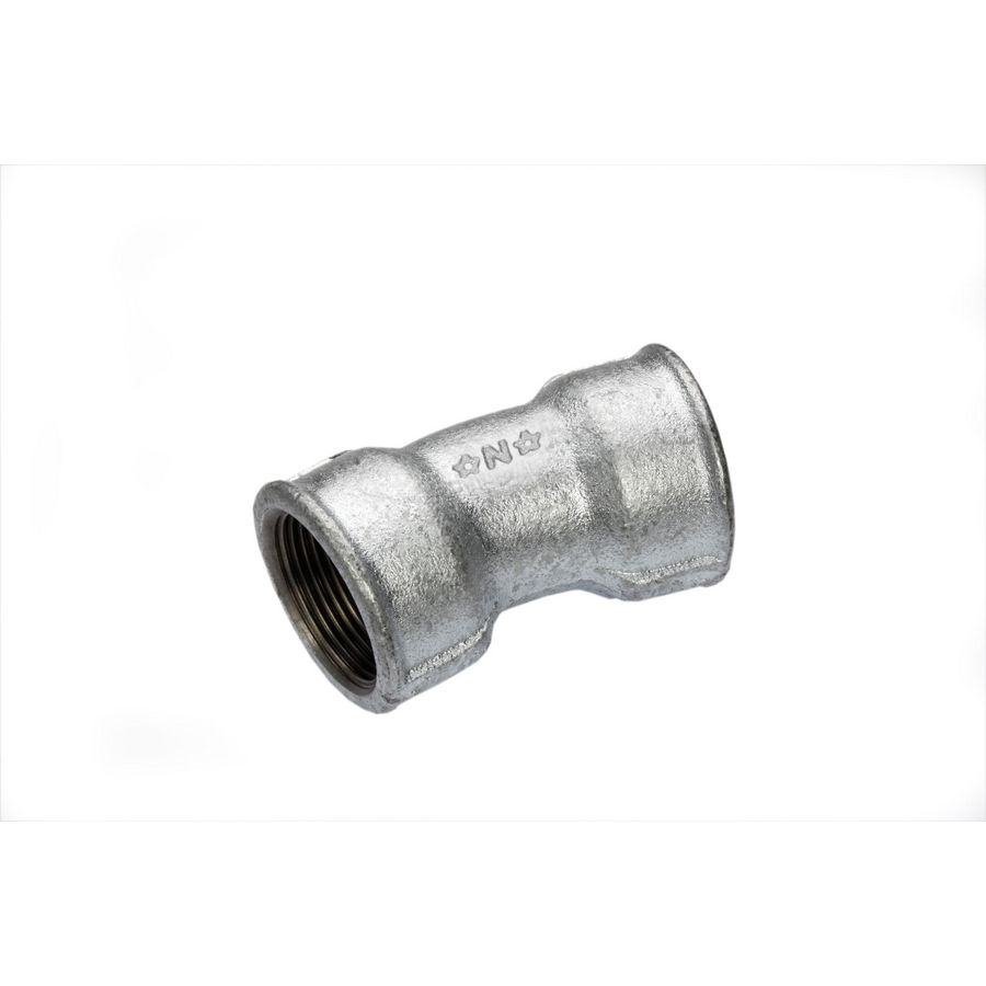 Bochtkoppeling 15° malleabel gietijzer verzinkt nr.54 1.1/4" bn.