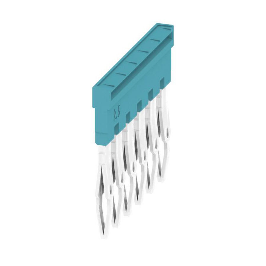 Dwarsverbinder (terminal) Plugged blauw 24 A p: 6 P VVE=20