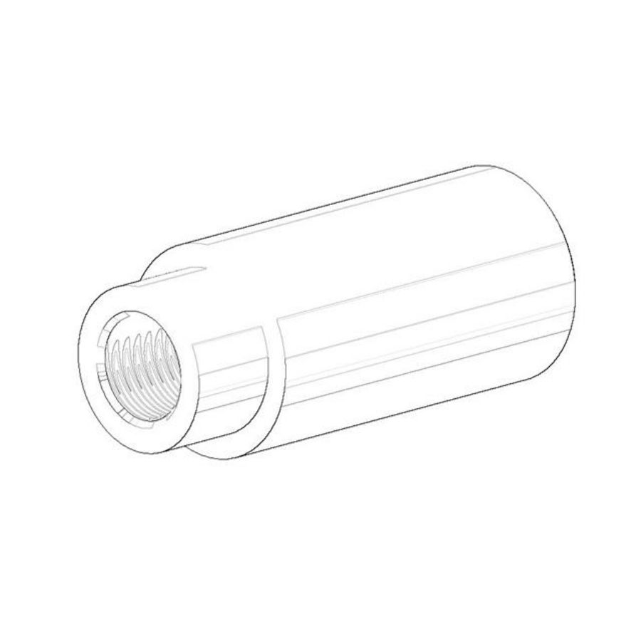 Houder voor glashouder 18x42mm chr