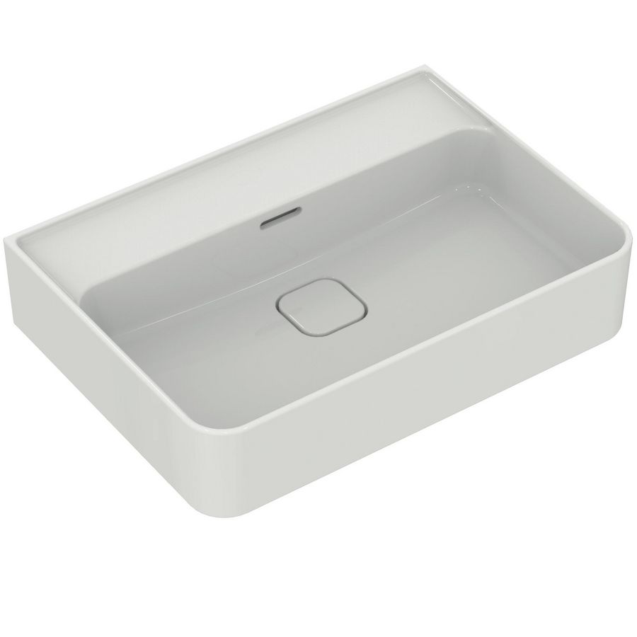 Strada II wastafel 60 white z.kg whg