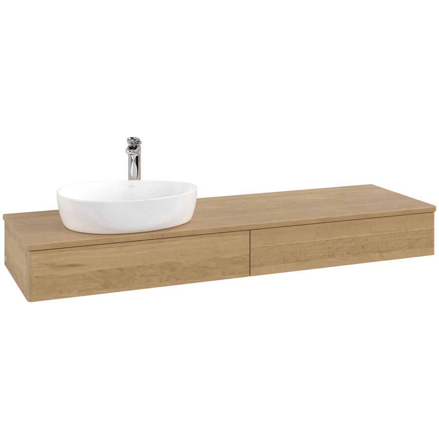 Wastafelonderkast Antao 1600x190x500mm Honey Oak K15051HN