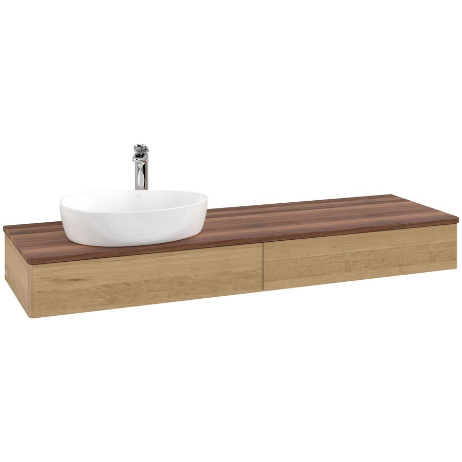 Wastafelonderkast Antao 1600x190x500mm Honey Oak K15052HN