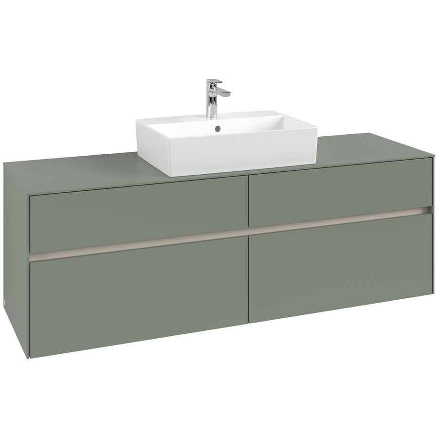 Wastafelonderkast Collaro 1600x548x500mm Soft Green C134B0AF