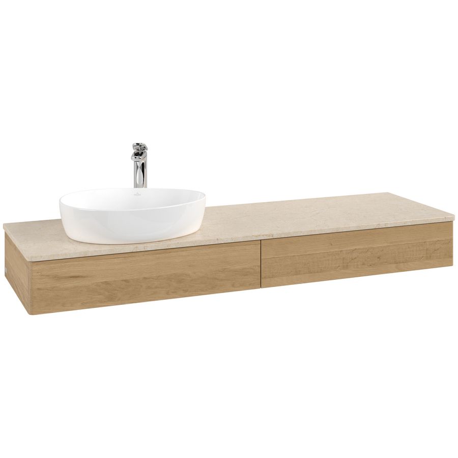 Wastafelonderkast Antao 1600x190x500mm Honey Oak K15053HN