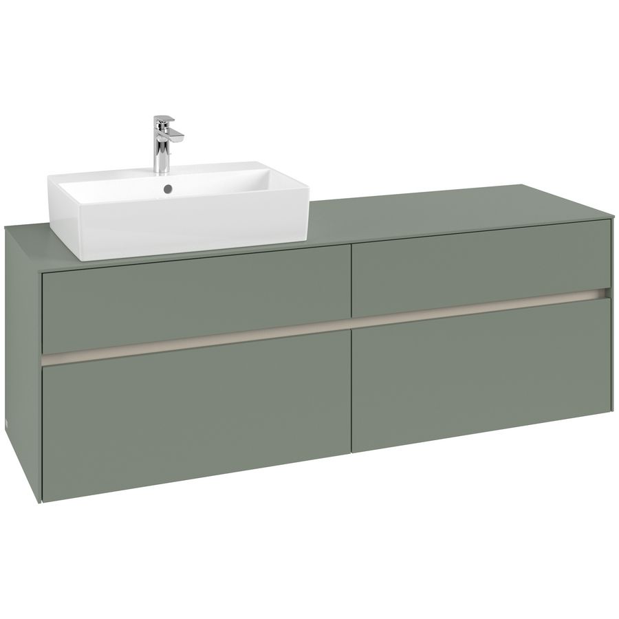 Wastafelonderkast Collaro 1600x548x500mm Soft Green C13500AF