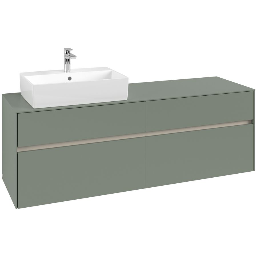Wastafelonderkast Collaro 1600x548x500mm Soft Green C135B0AF