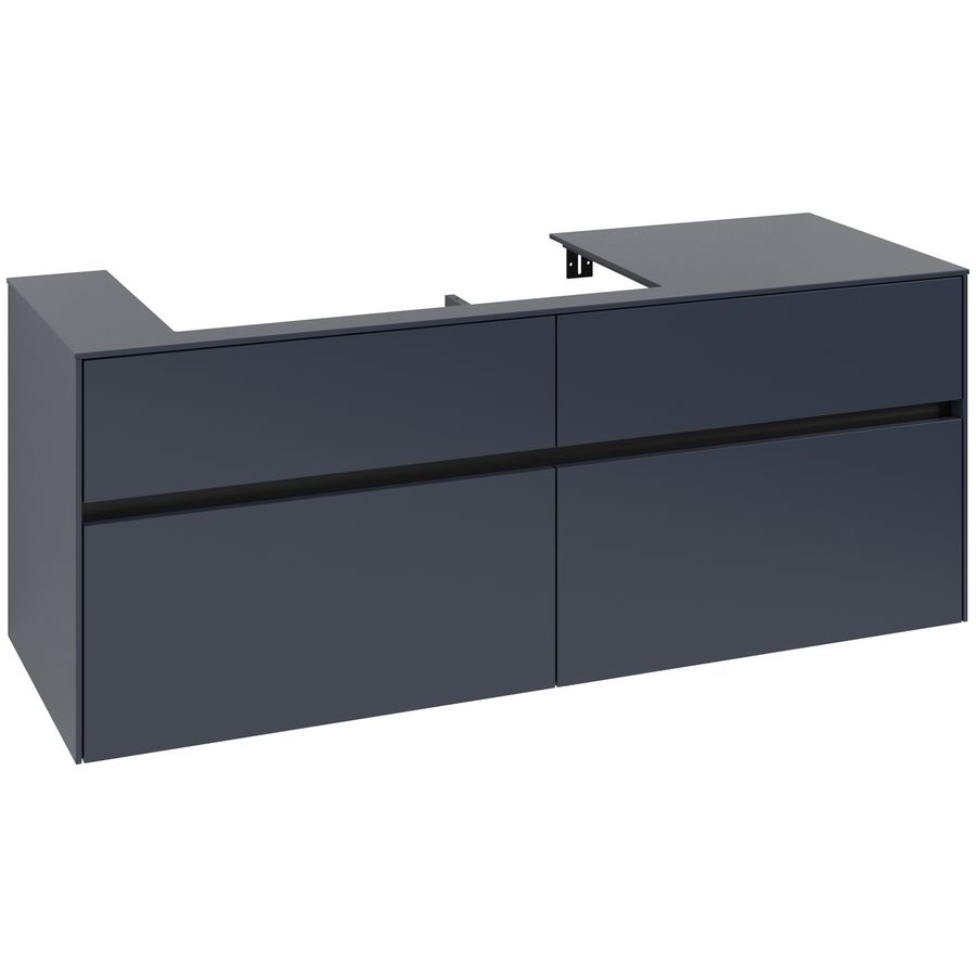 Wastafelonderkast Collaro 1400x548x500mm Marine Blue C089B0VQ