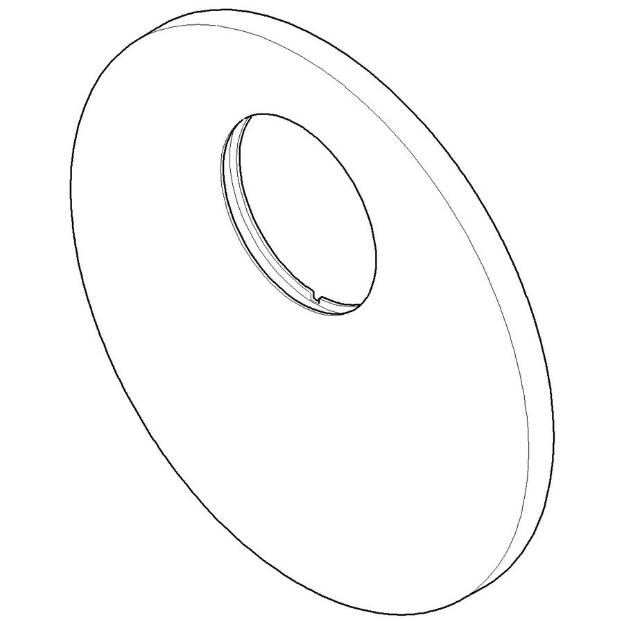 Rozet v. douche 150x9mm Champagne (22kt Goud)