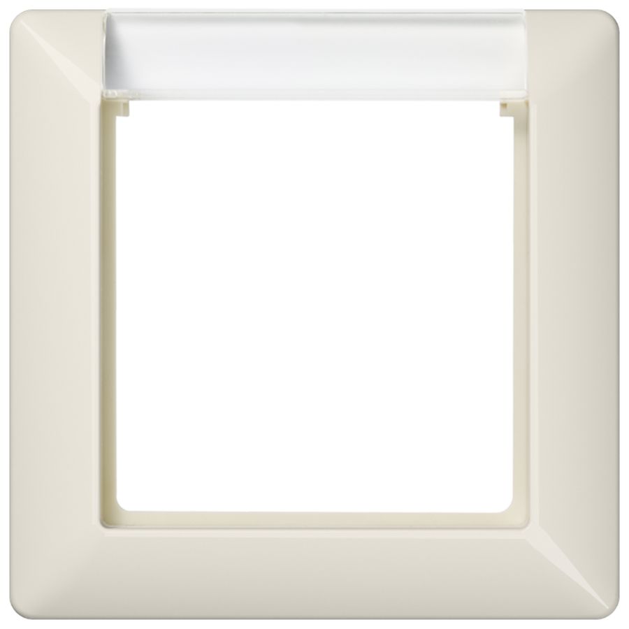 Afdekraam 1-voudig slagvast wit m.venst. AS500