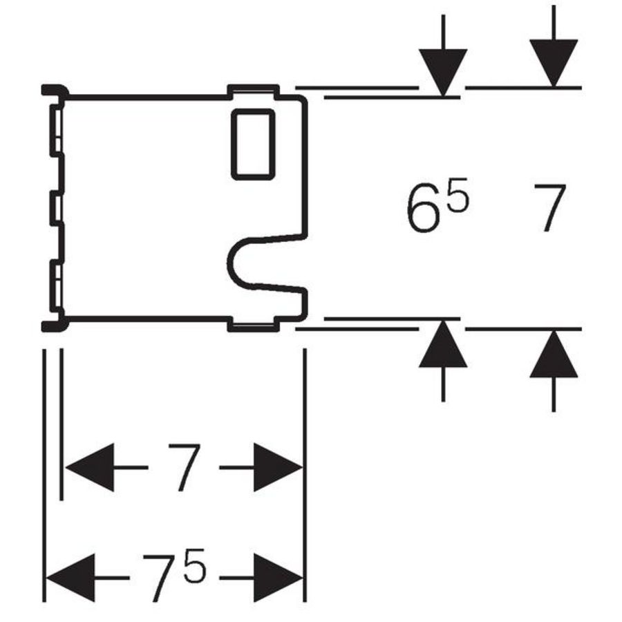 GIS montageplaat 248mm