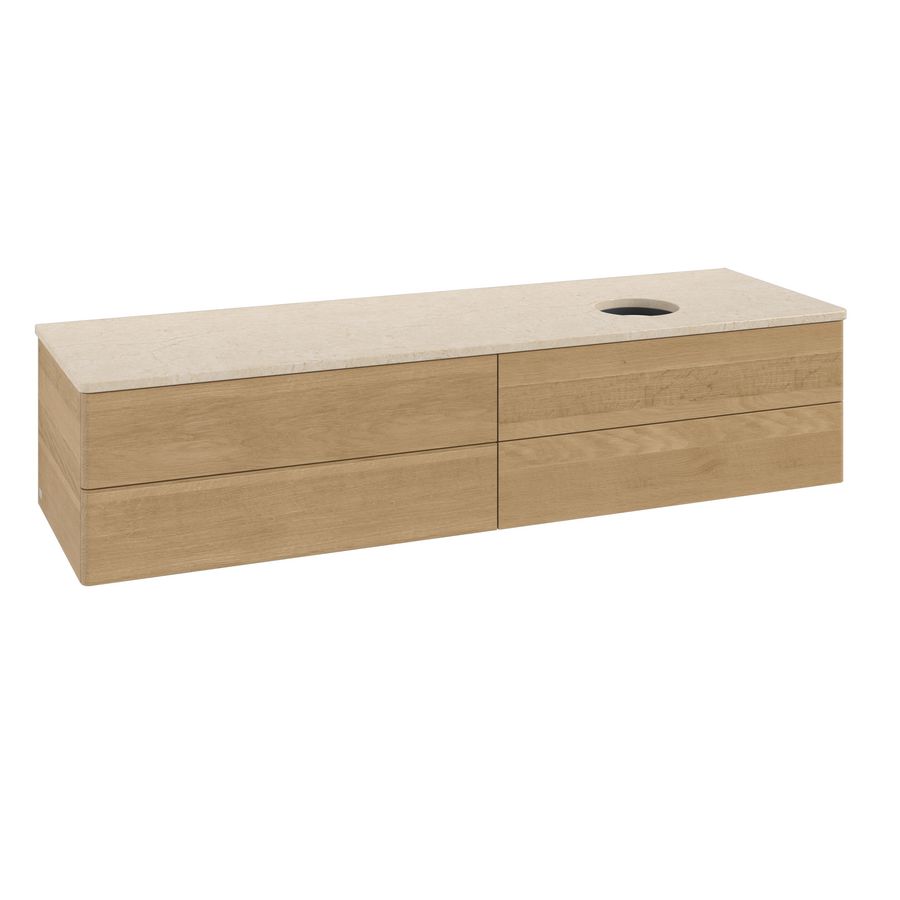 Wastafelonderkast Antao 1600x360x500mm Honey Oak K27013HN