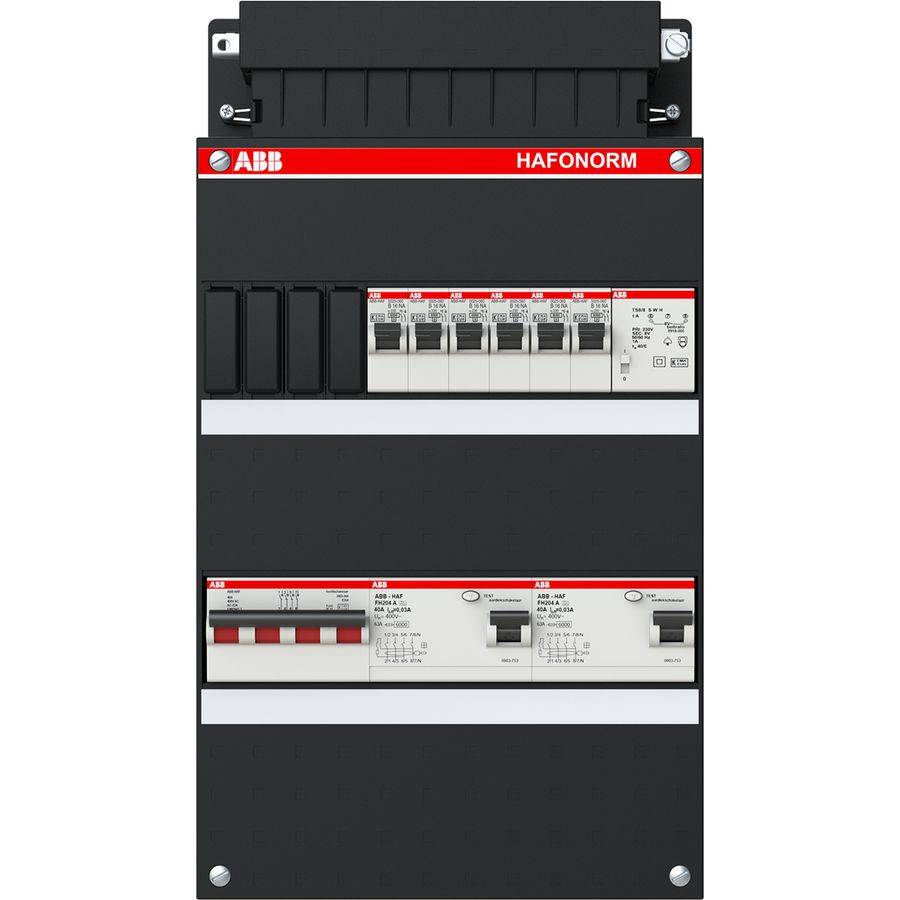 Installatiekast 6x achter 2x 30mA+T+HS 3-f 1SPF006908F0217
