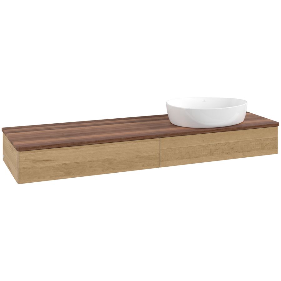 Wastafelonderkast Antao 1600x190x500mm Honey Oak K16012HN