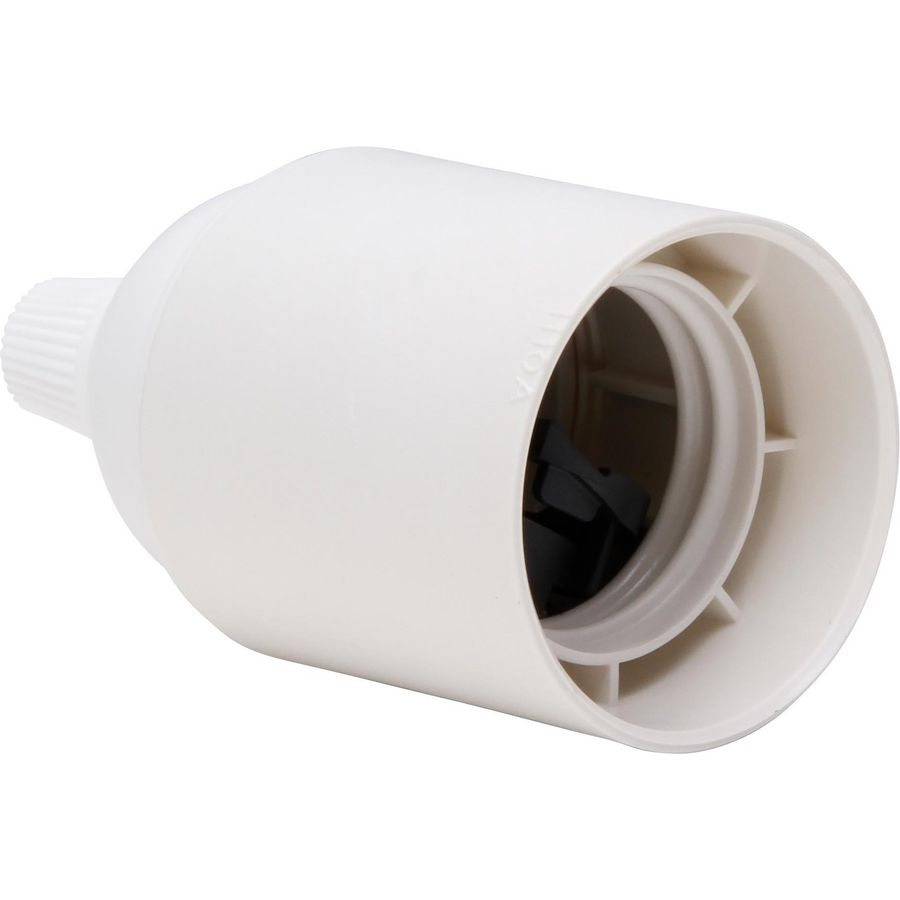 Lamphouder E27 met trekontlasting wit VVE=20