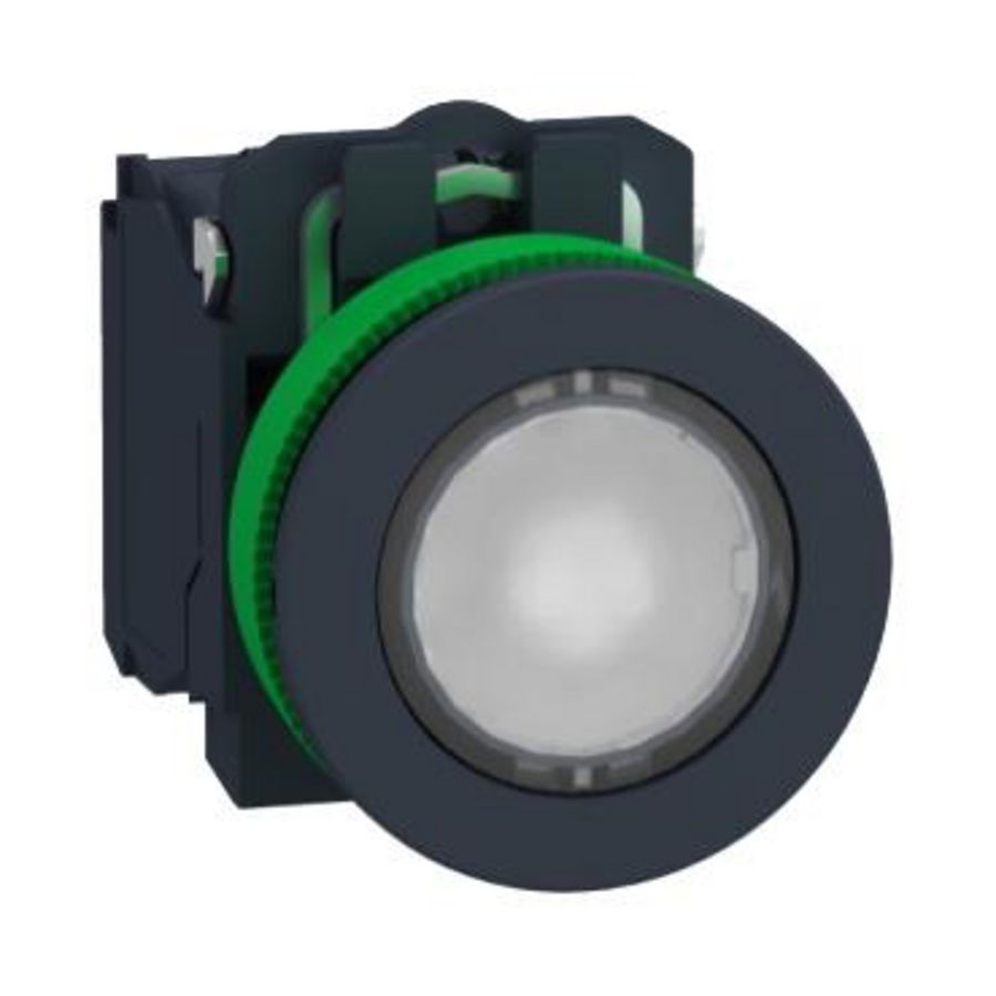 FLUSH WHITE CAP IPB LED 230 1NO 1NC SCR