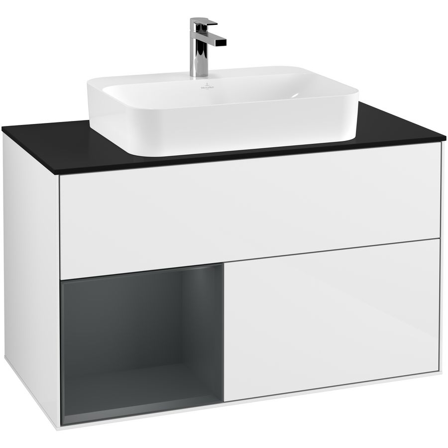 Wastafelonderkast Finion 1000x603x501mm G.White.L G362HGGF