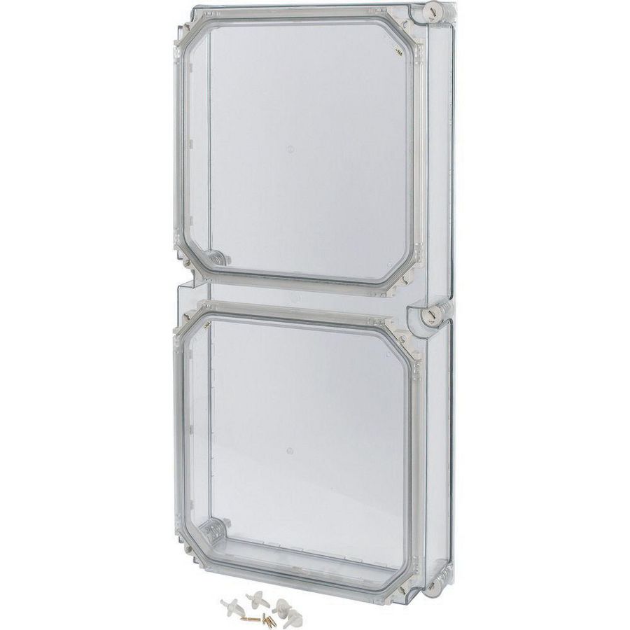 Deksel CI HxBxD=750x375x100mm met deur transparant