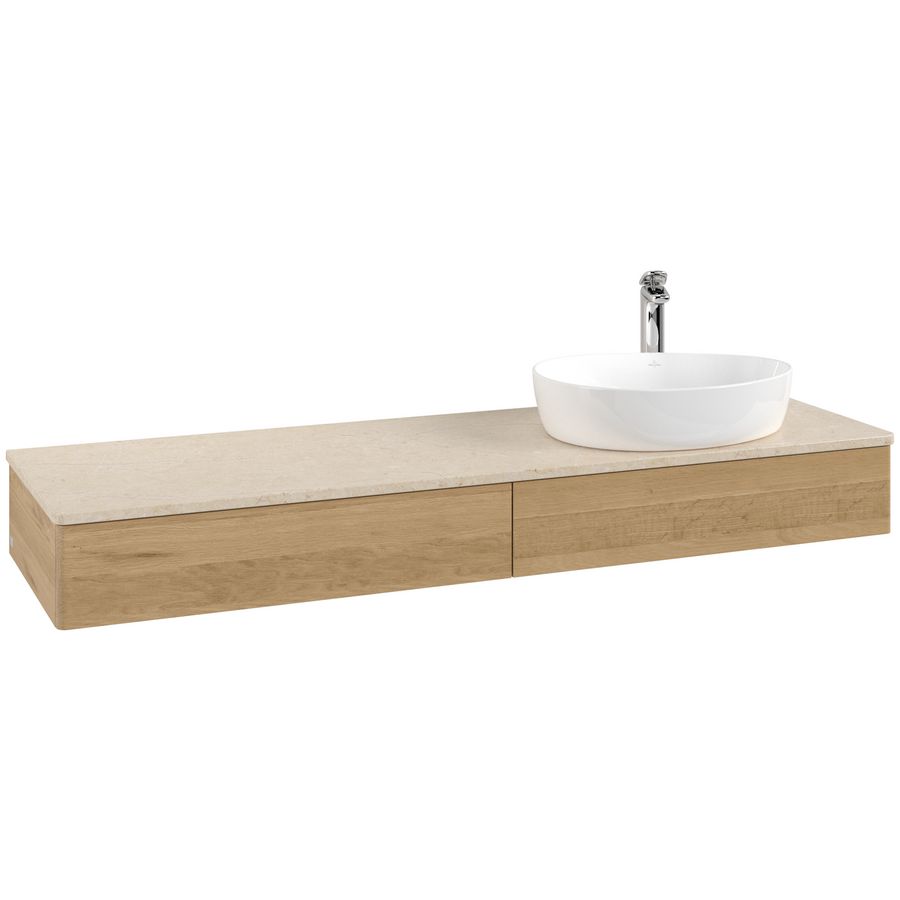 Wastafelonderkast Antao 1600x190x500mm Honey Oak K16053HN