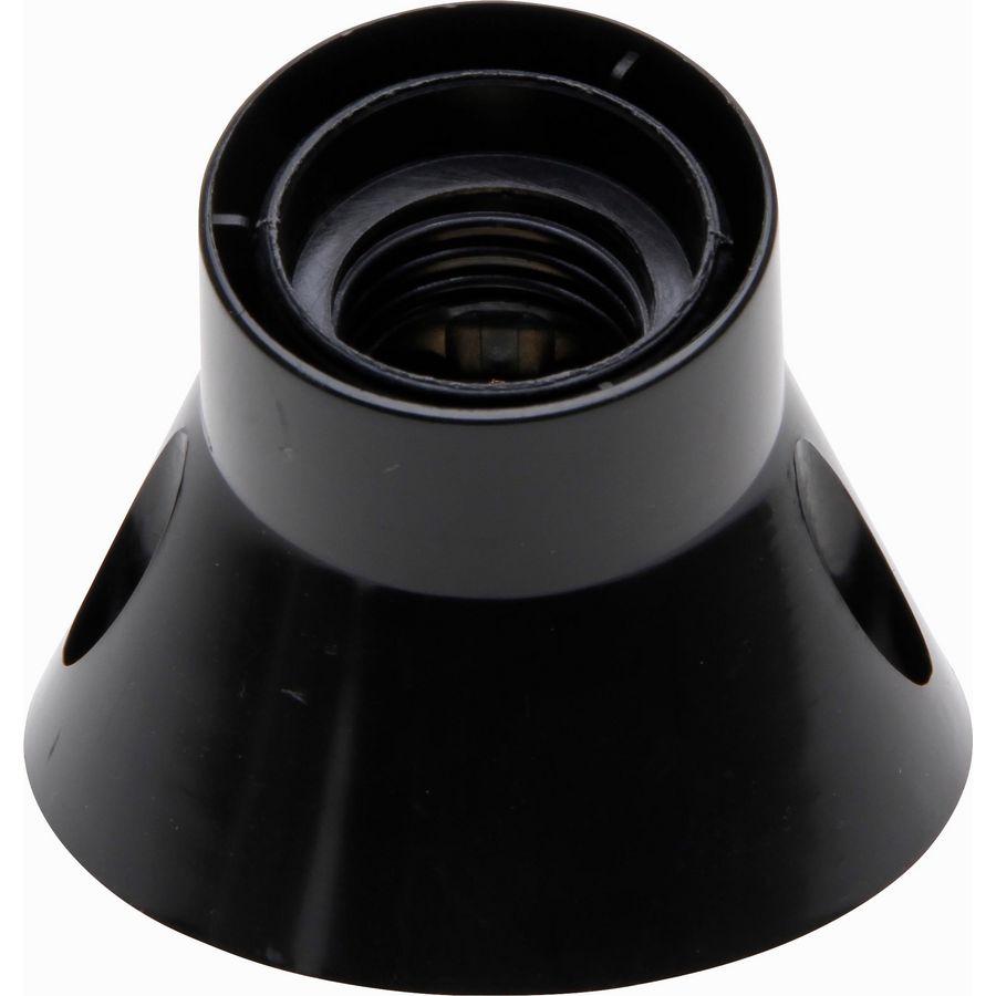 Wandlamphouder E27 zwart VVE=6