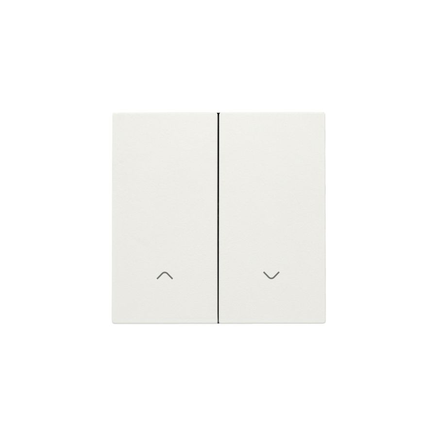 Afwerkingsset dubbele elektr. rolluikschakelaar white