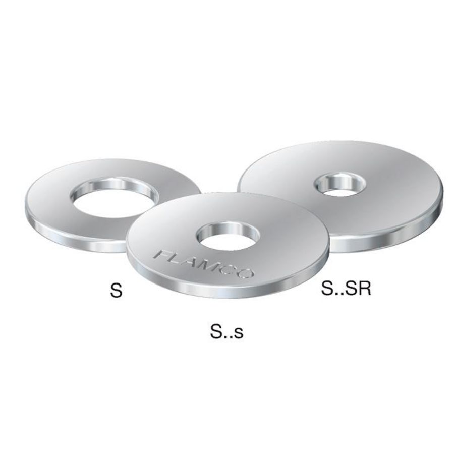Doos a 250st. Sluitring S10 22mm verzinkt Fastfix