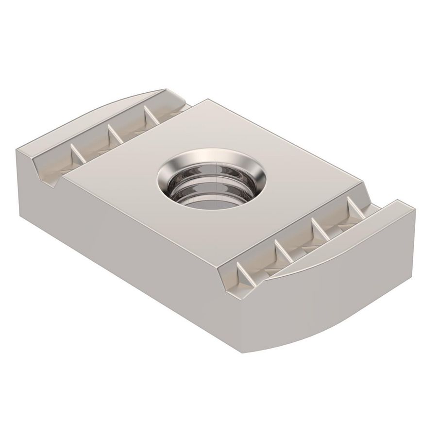 Glijmoer voor profielrail MS4121/4141 M10 Roestvast staal Blank, nabeh VVE=50