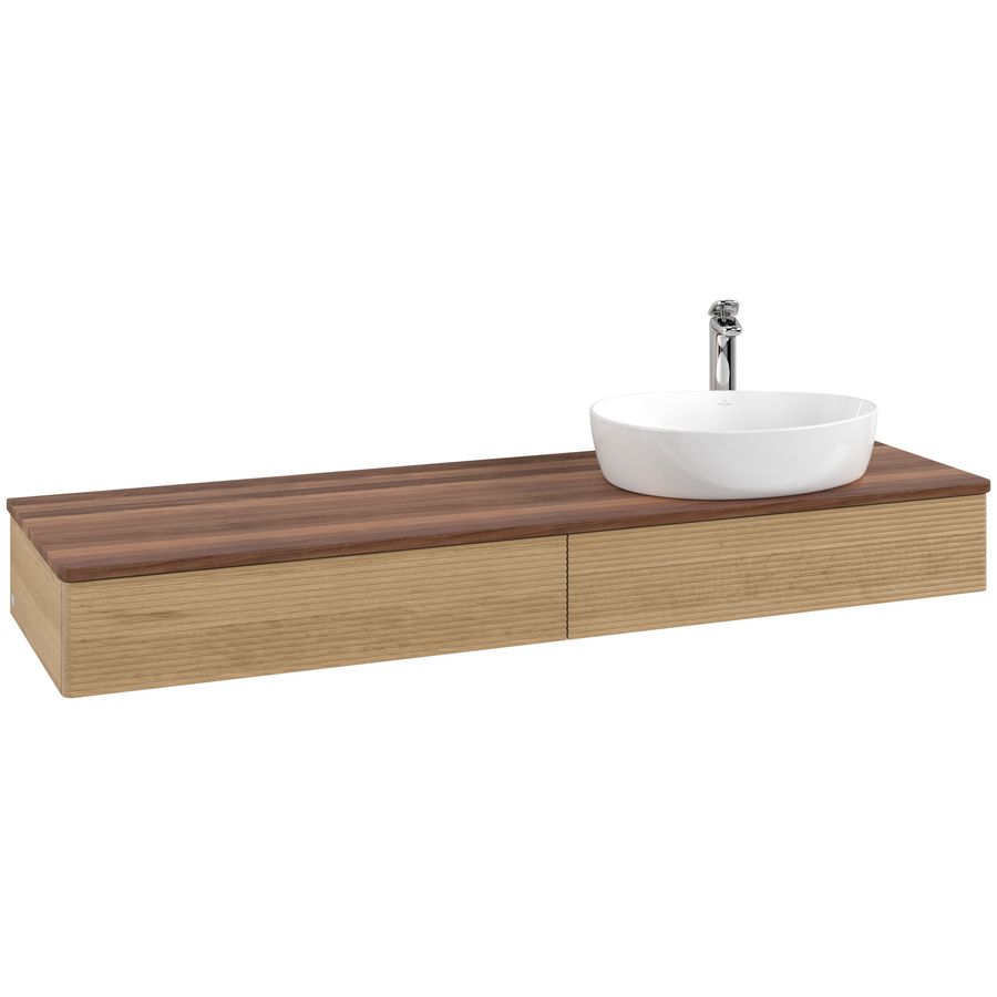 Wastafelonderkast Antao 1600x190x500mm Honey Oak K16152HN