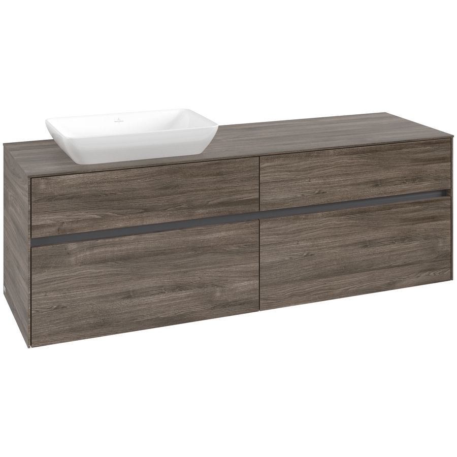 Wastafelonderkast Collaro 1600x548x500mm Sto.Oak C12100RK