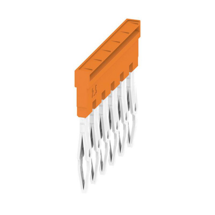 Dwarsverbinder (terminal) Plugged oranje 24 A p: 6, VVE=20