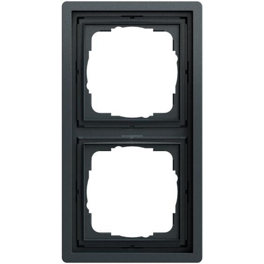 Afdekraam 2-voudig Gira F100 antracit(gel.)
